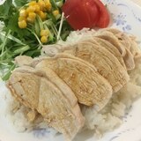 炊飯器で簡単カオマンガイ